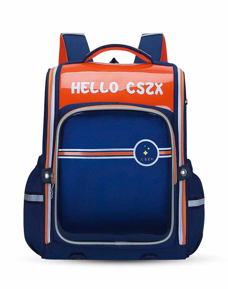 оранжевый классический школьный рюкзак