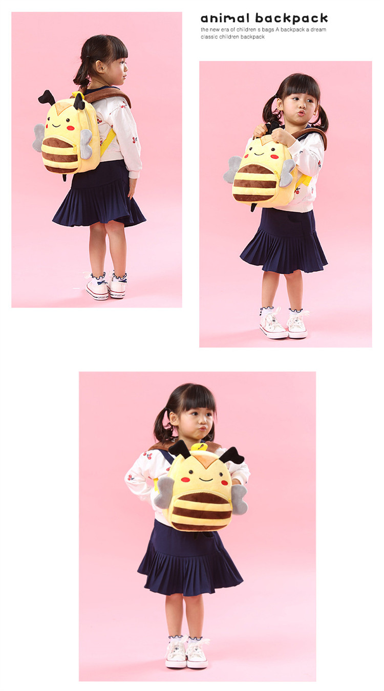 плюшевый школьный рюкзак mini bee