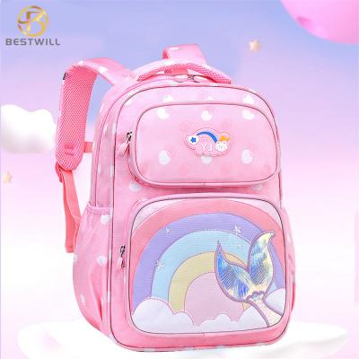 Розовый светящийся рюкзак милые аниме большие книжные сумки школьная сумка